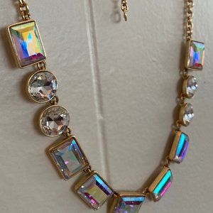 J.Crew Necklace with Mixed Iridescent Crystals